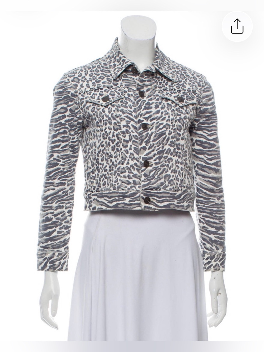 Current/Elliott
Animal Print Denim Jacket
Size: XS